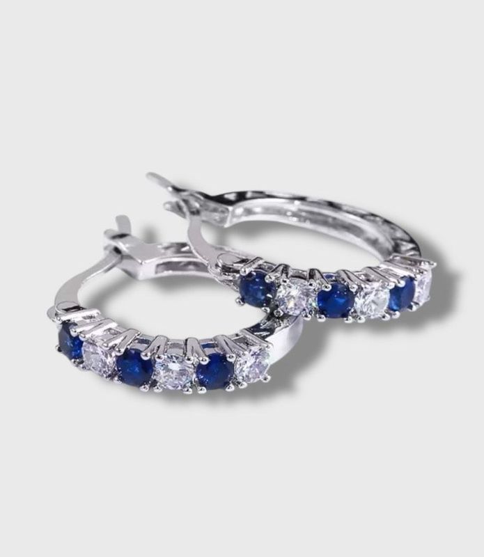 Oorbellen Chess Blue
