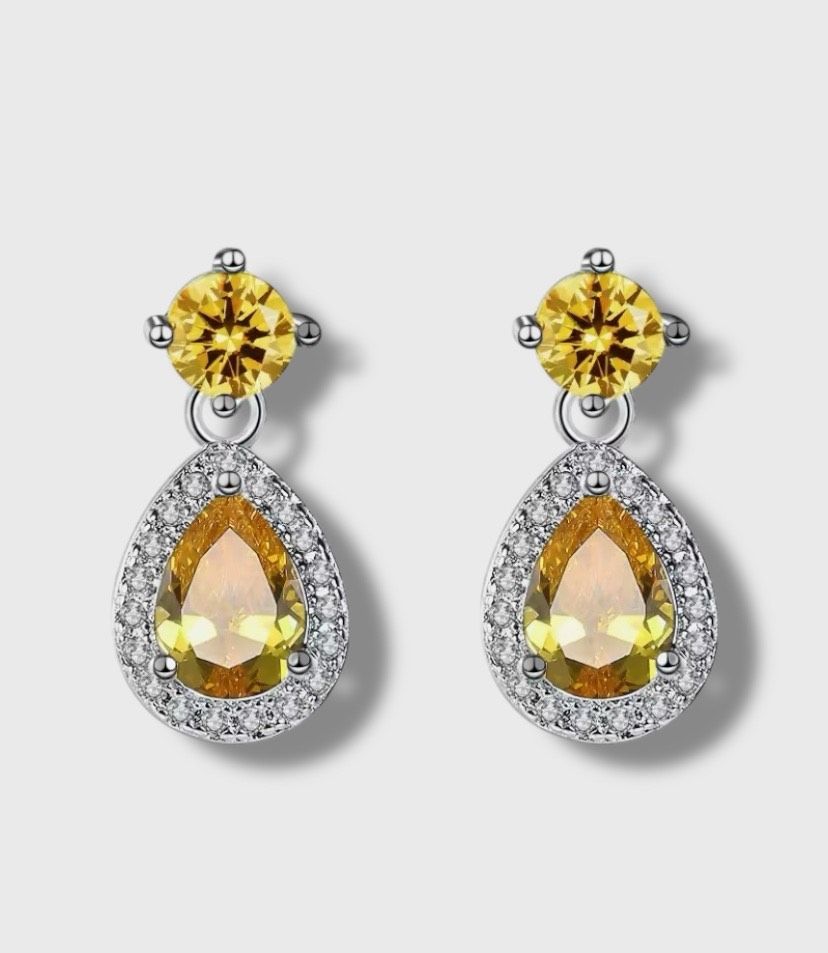 Oorbellen  Yellow Vintage
