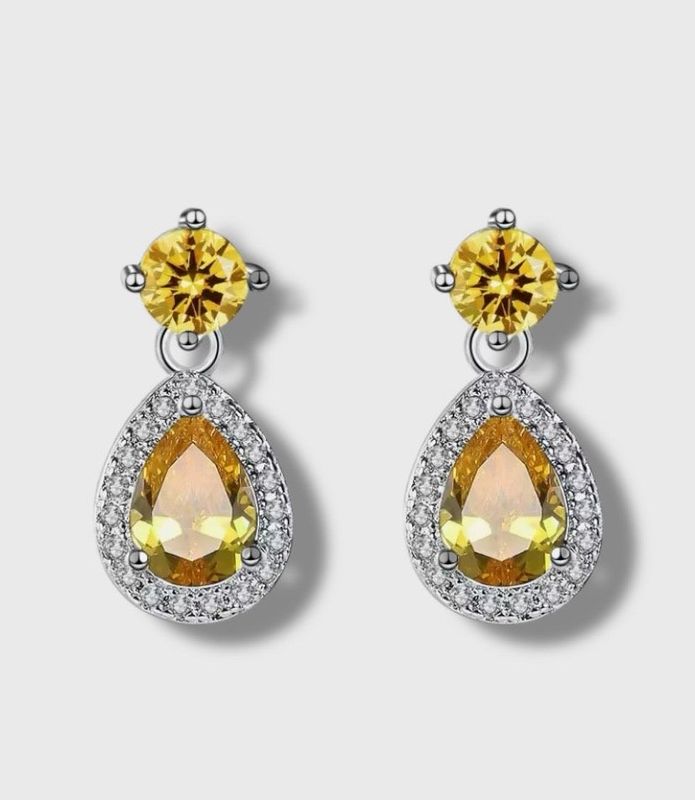 Oorbellen  Yellow Vintage