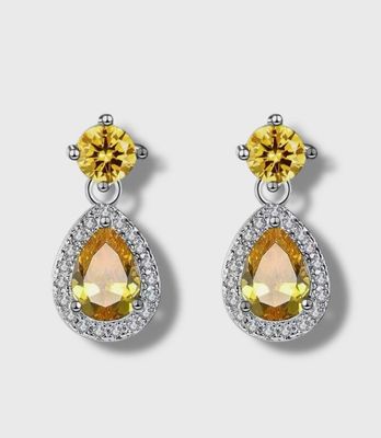 Oorbellen  Yellow Vintage