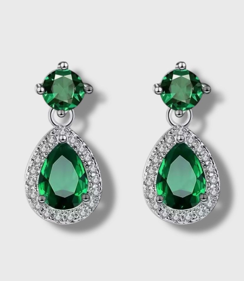 Oorbellen  Green Vintage