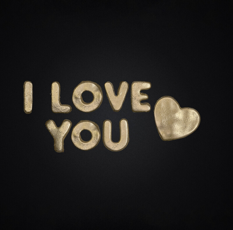 I LOVE YOU - GOLD