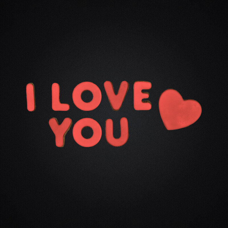 I LOVE YOU - STRAWBERRY RED