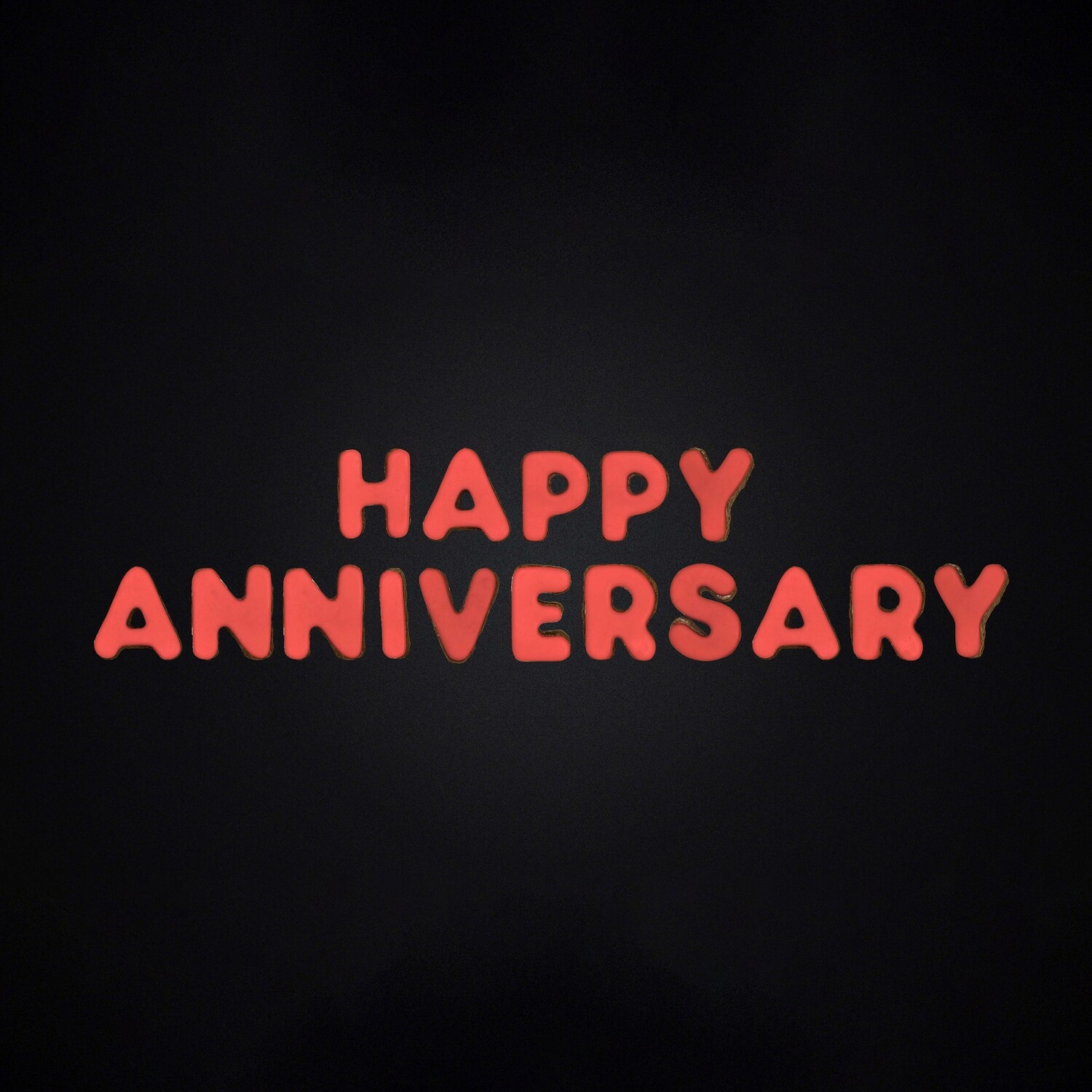 HAPPY ANNIVERSARY - STRAWBERRY RED
