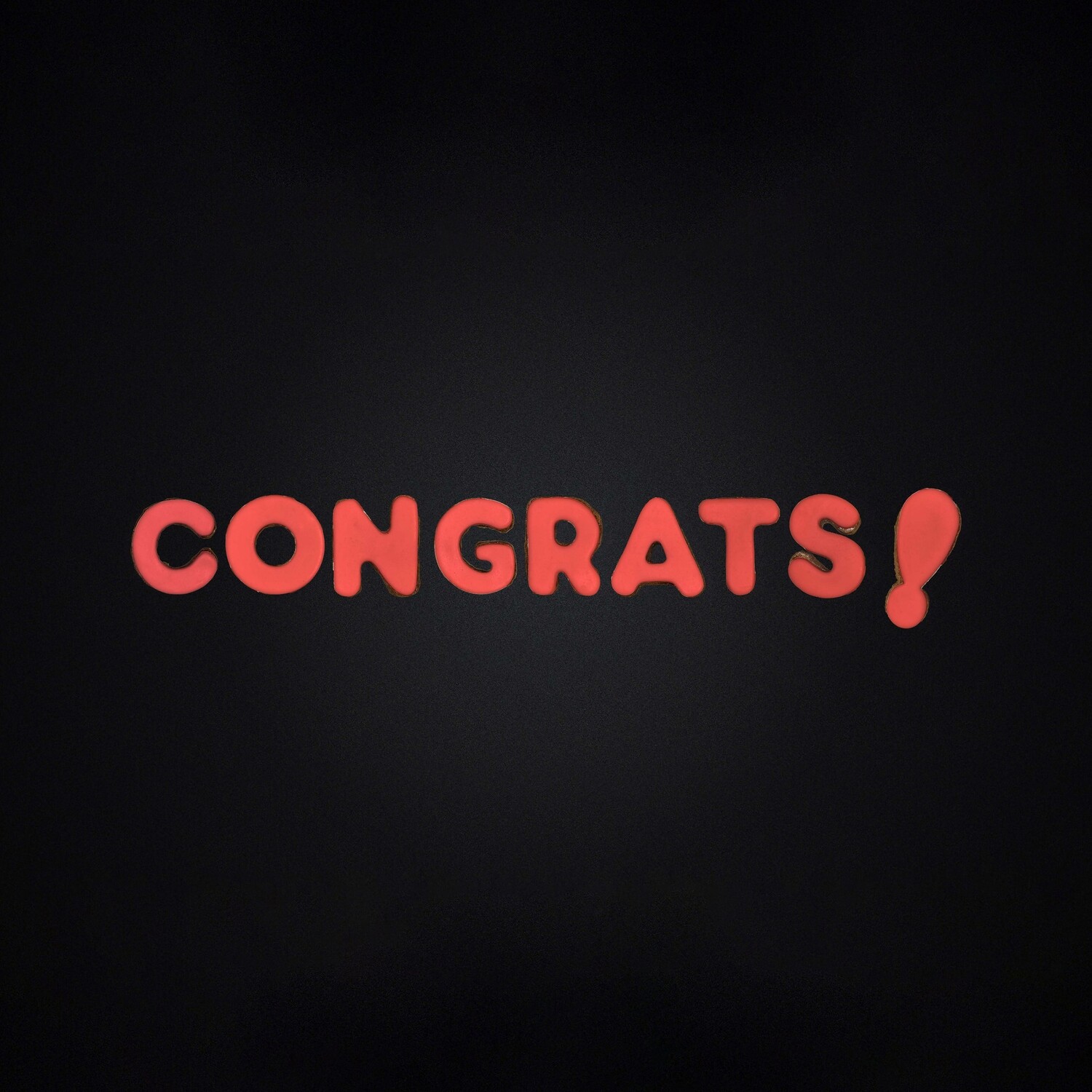 CONGRATS - STRAWBERRY RED