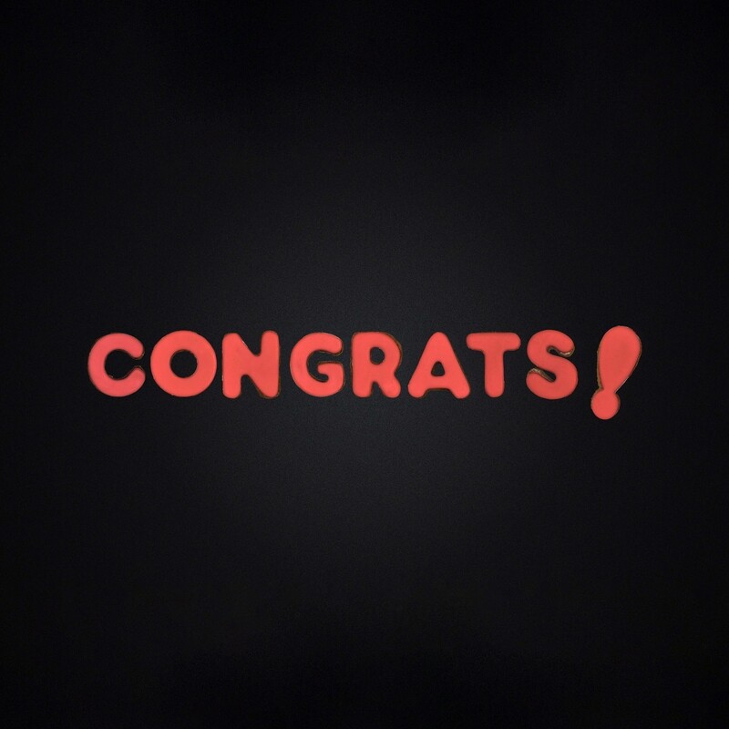 CONGRATS - STRAWBERRY RED