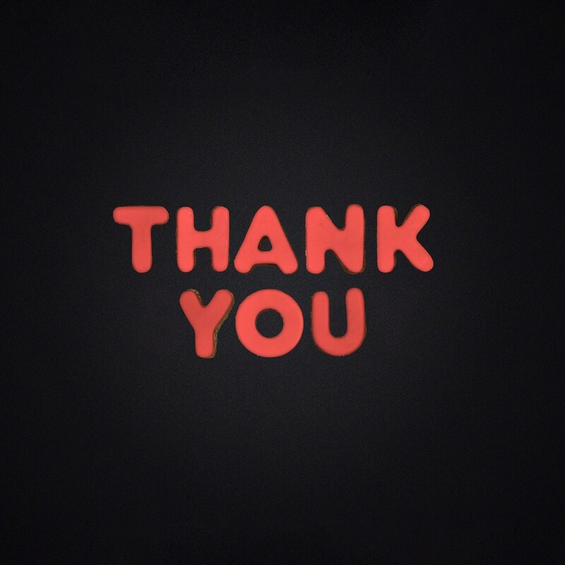 THANK YOU - STRAWBERRY RED
