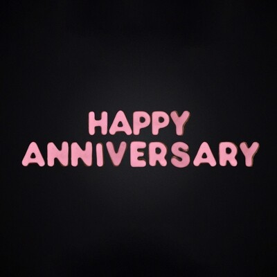 HAPPY ANNIVERSARY - PINK HAPPY ANNIVERSARY - PINK