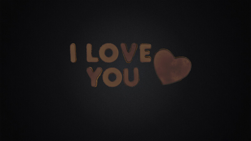 I LOVE YOU - CHOCOLATE