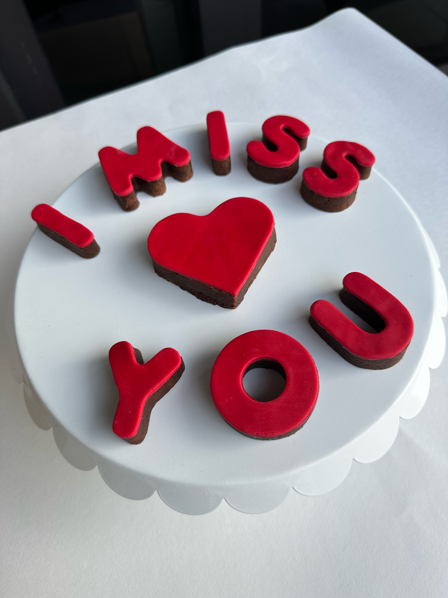 I MISS YOU - STRAWBERRY RED