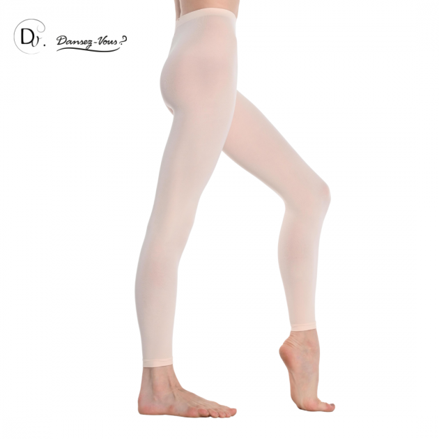 Collants sans pieds saumon