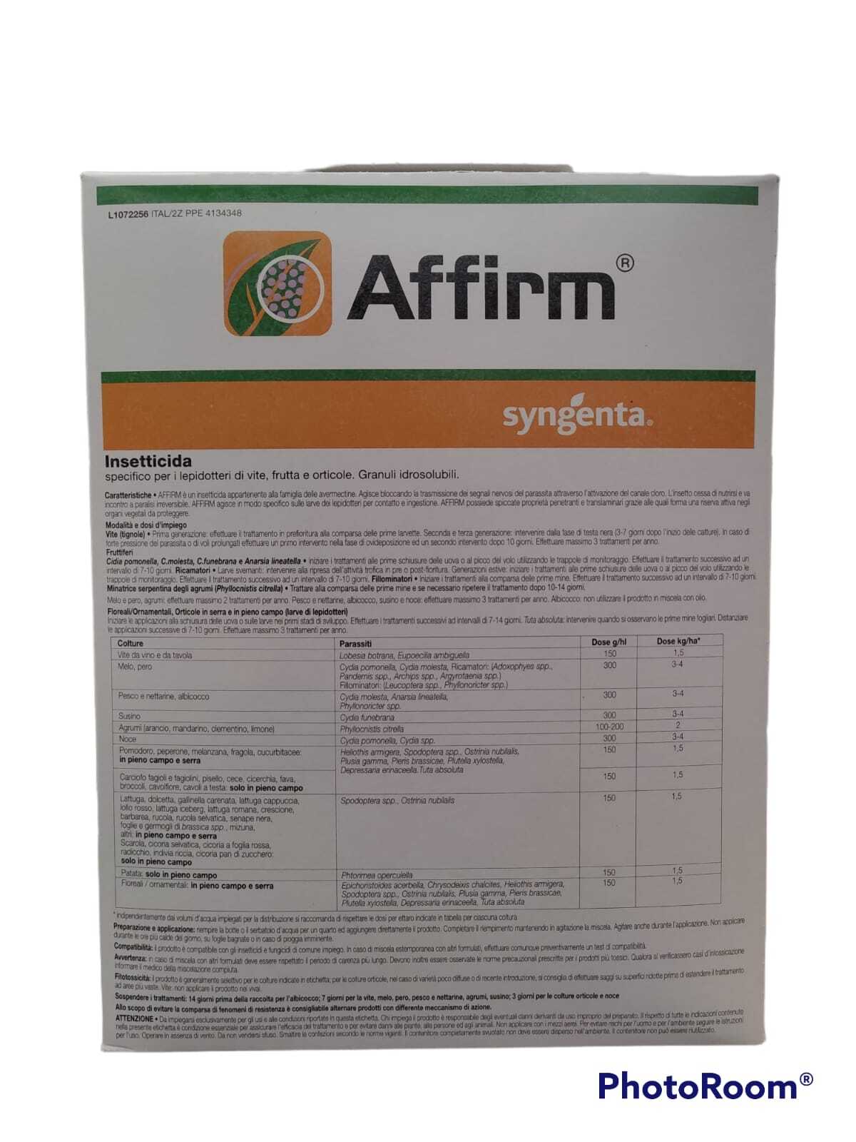 AFFIRM KG 1 - SYNGENTA