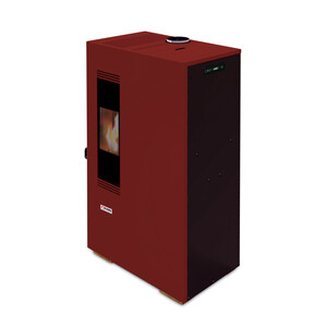 STUFA A PELLET SERBATOIO 11 KG ''BORDEAUX''
