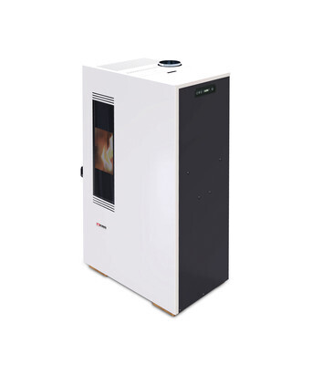 STUFA A PELLET SERBATOIO 11 KG ''BIANCA''