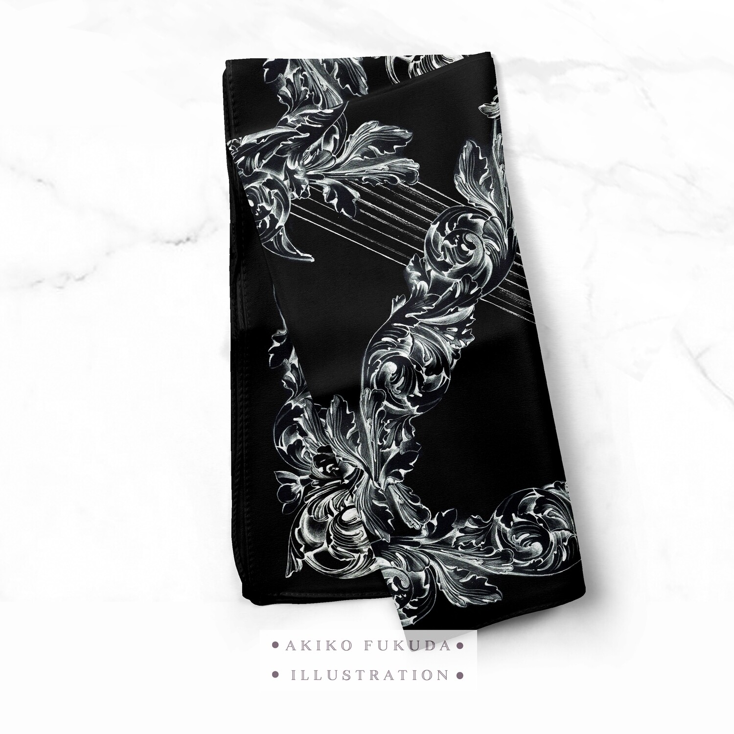 Acanthus Silk Scarf