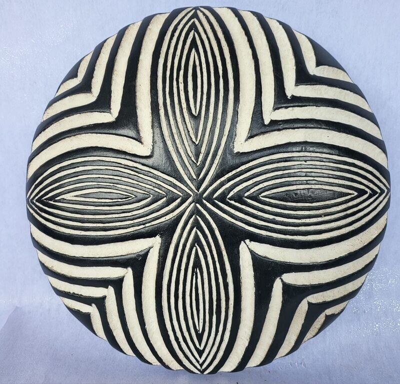 Scudo legno zulu 35x34x10 cm