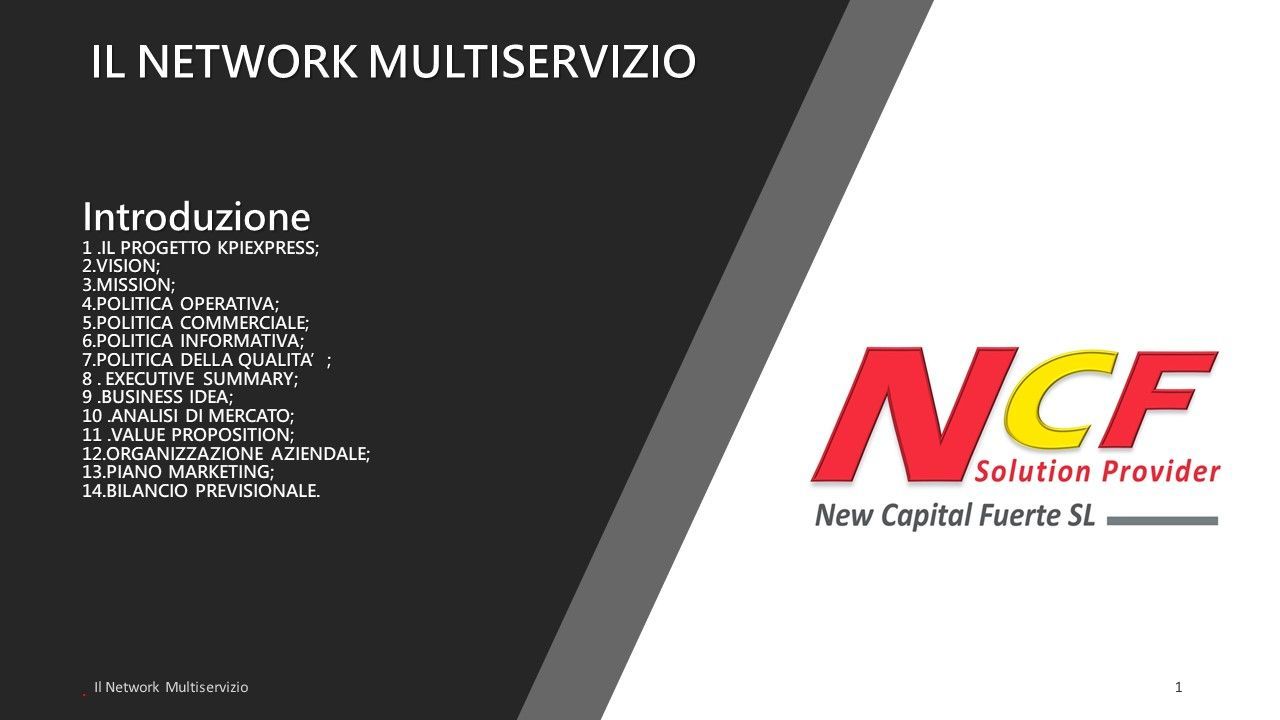 IL NETWORK MULTISERVIZIO 2025
