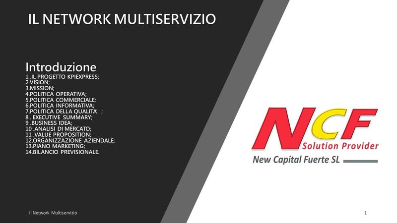 IL NETWORK MULTISERVIZIO 2025