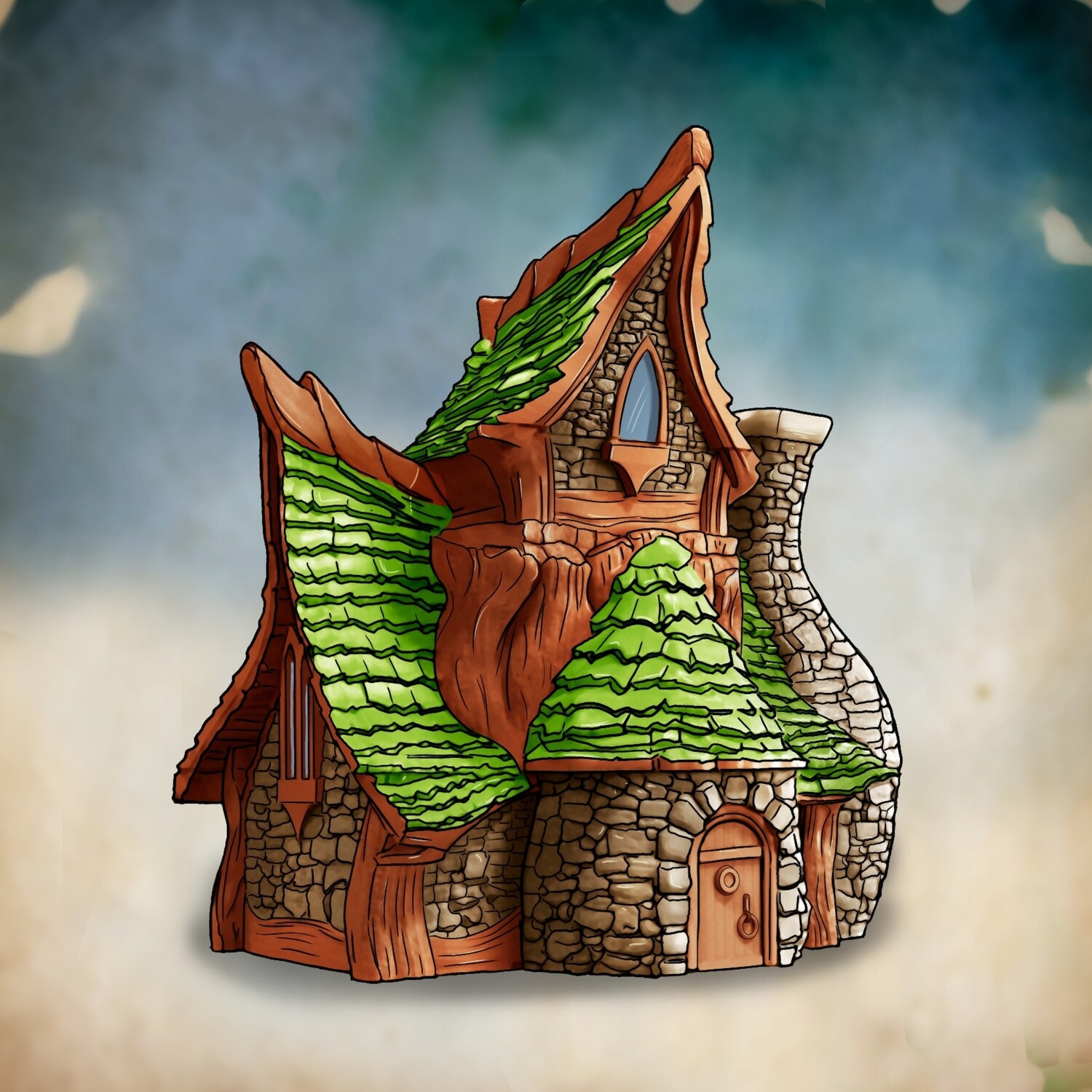 Pouri Mansion Haus | Fantasy Forest | Tabletop