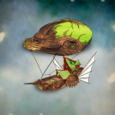 Fliegendes Hausboot | Fantasy Forest | Tabletop