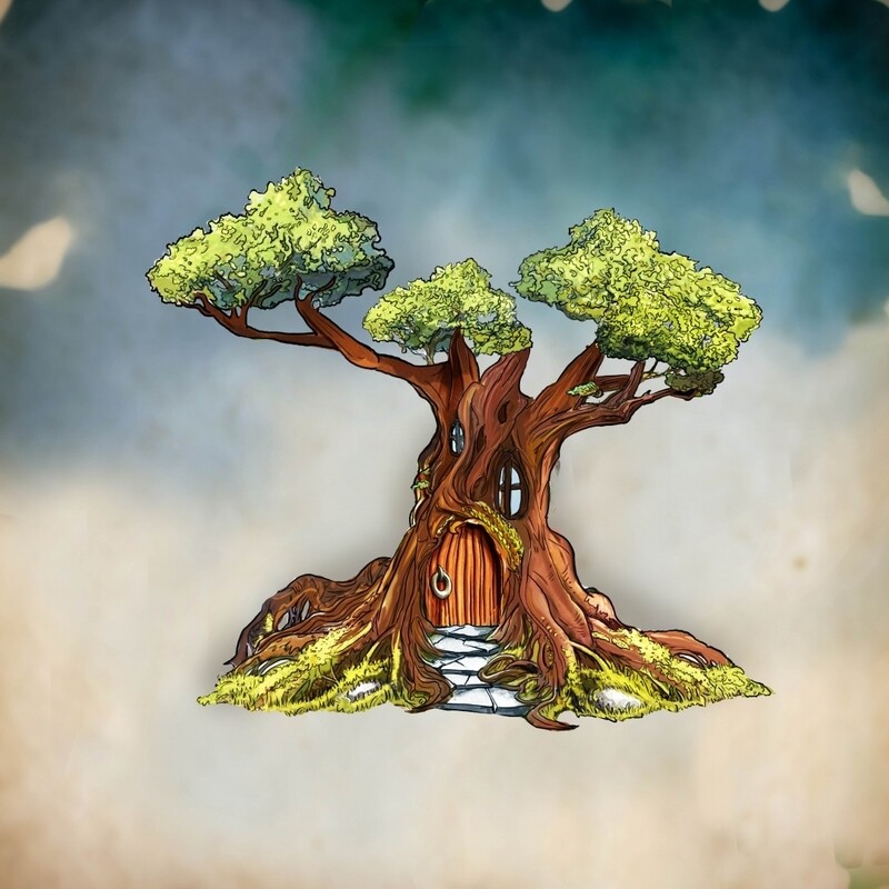 Versteckte Baumhütte von Efrar | Fantasy Forest | Tabletop