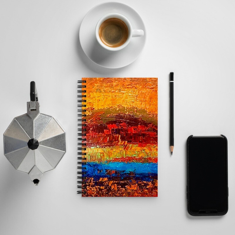 Golden Horizon Spiral Notebook