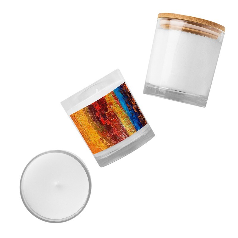 Golden Horizon Glass Jar Candle