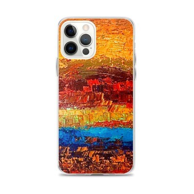 Golden Horizon Abstract iPhone Case
