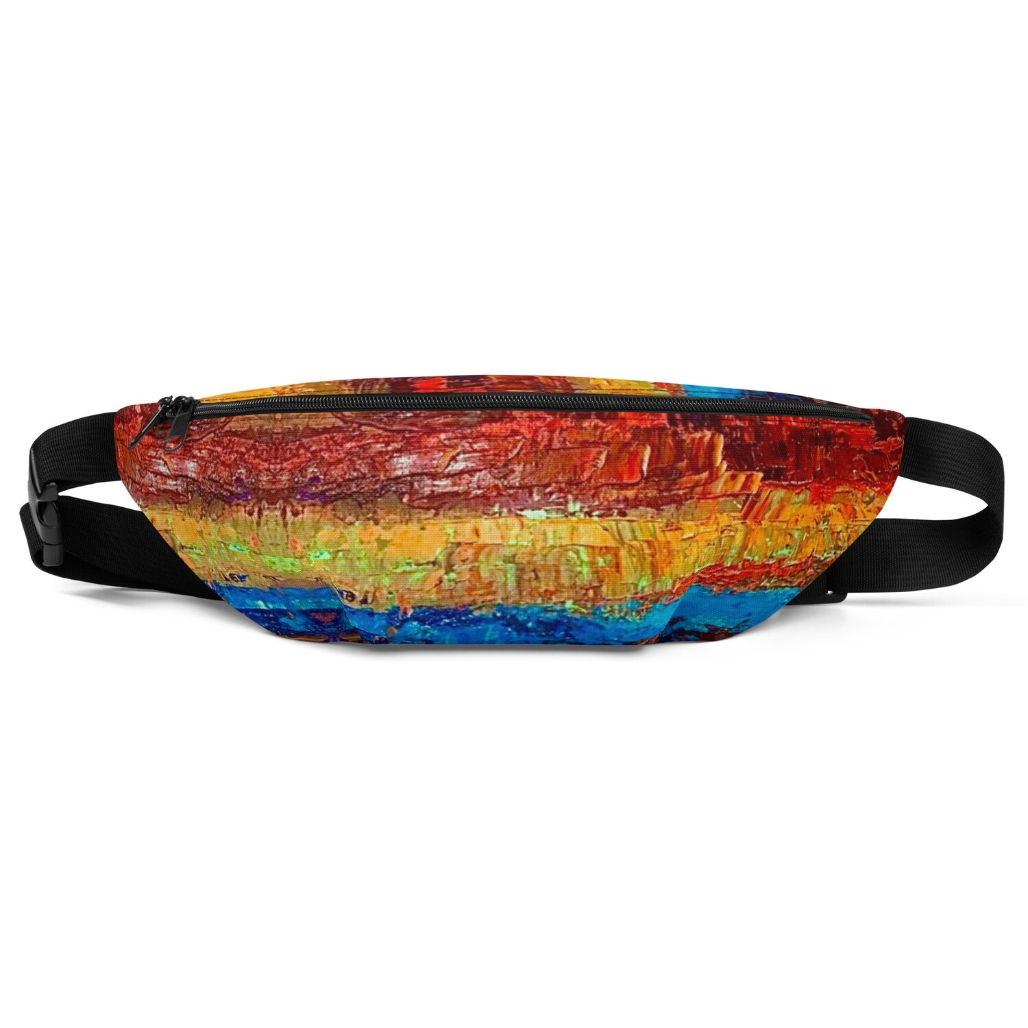 Golden Horizon Abstract Fanny Pack