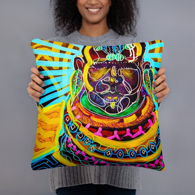 "Radiant Maasai Woman" Pillow