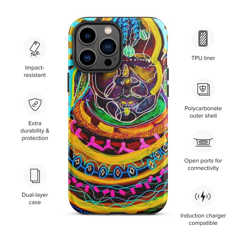 "Radiant Maasai Woman" Tough iPhone Case
