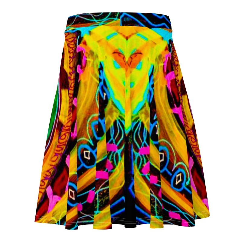 "Radiant Maasai Woman" Skater Skirt