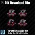 Santa Mini for Masks or Stockings Christmas Download File - CAMS/ProSpangle