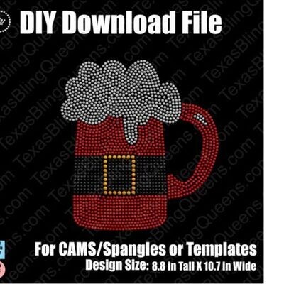 Santa Beer Mug Christmas Download File - CAMS/ProSpangle