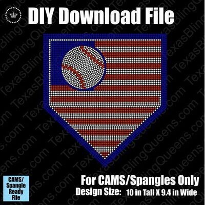 Baseball Stars and Stripes DSG Download File - CAMS/ProSpangle
