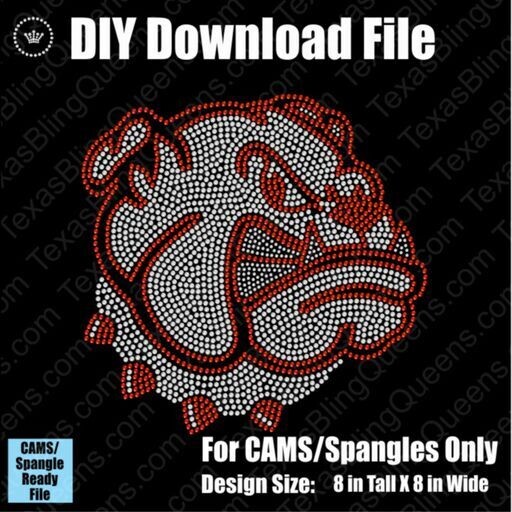 Bulldog  #1 Mascot Download File - DSG for CAMS/ProSpangle/Elite