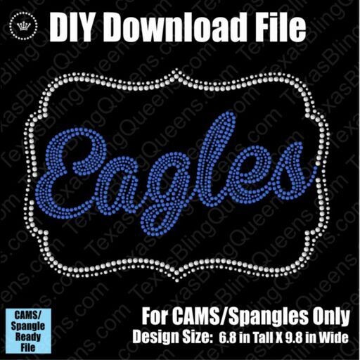 Eagles Name Frame Mascot Download File - CAMS/ProSpangle