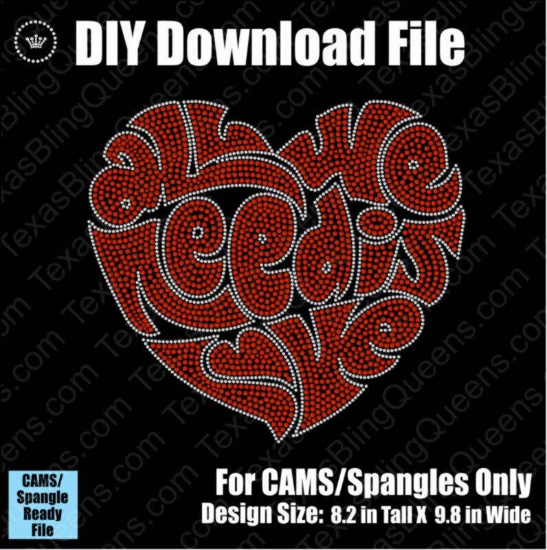 All We Need Is Love Valentines's Day DSG Download File - CAMS/ProSpangle