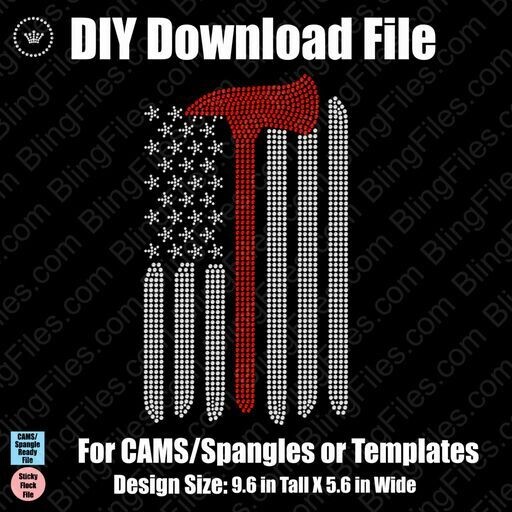 ​Fireman Flag Axe - First Responders - CAMS/ProSpangle or Templates​