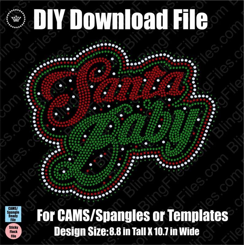 Santa Baby Groovy Christmas Download File - CAMS/ProSpangle/Templates