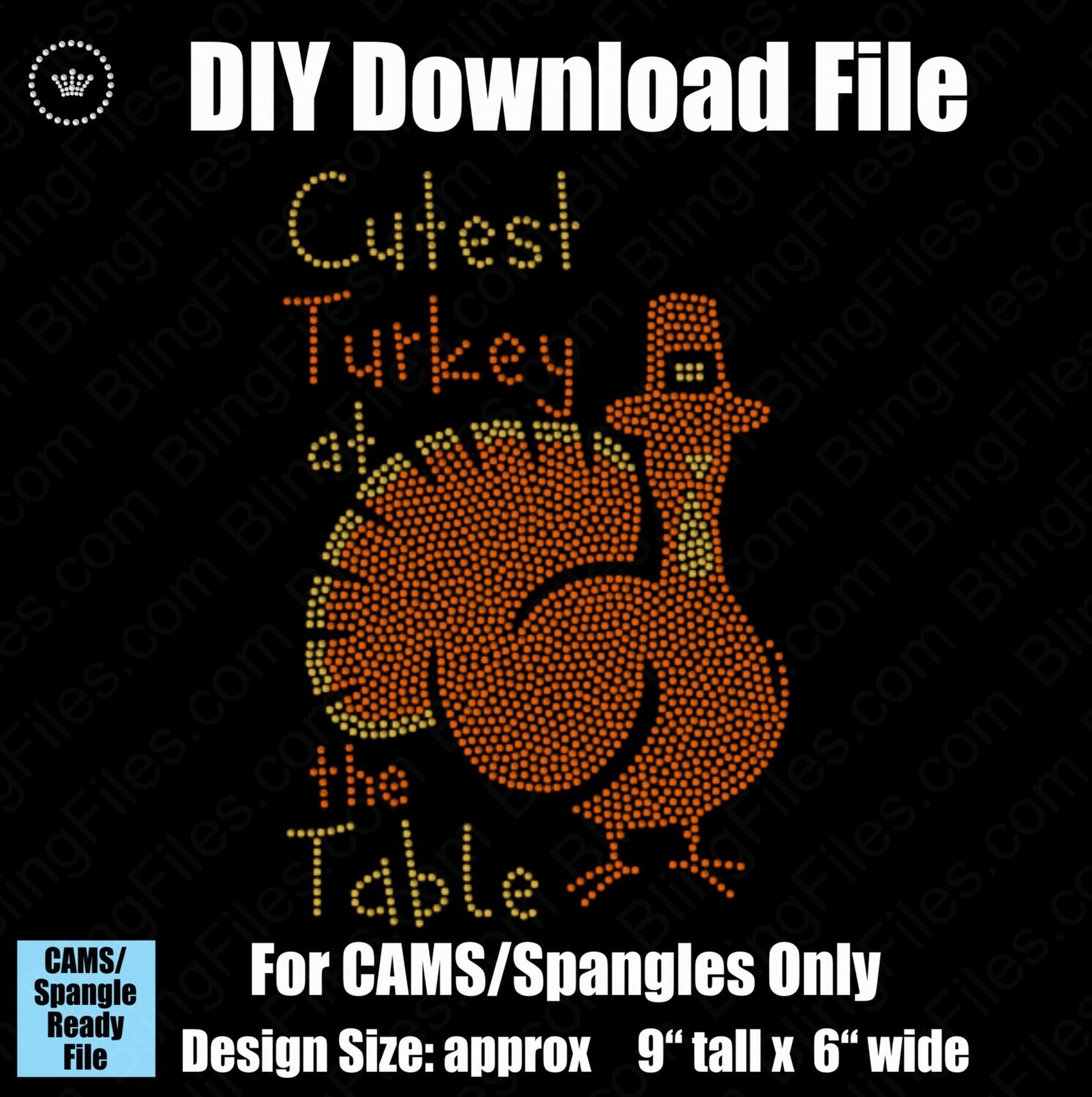 Turkey Pilgrim BUNDLE Cutest Turkey Thanksgiving DSG Download File - CAMS/ProSpangle
