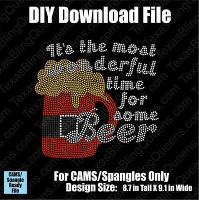 Wonderful Time for Beer Christmas Download File - CAMS/ProSpangle