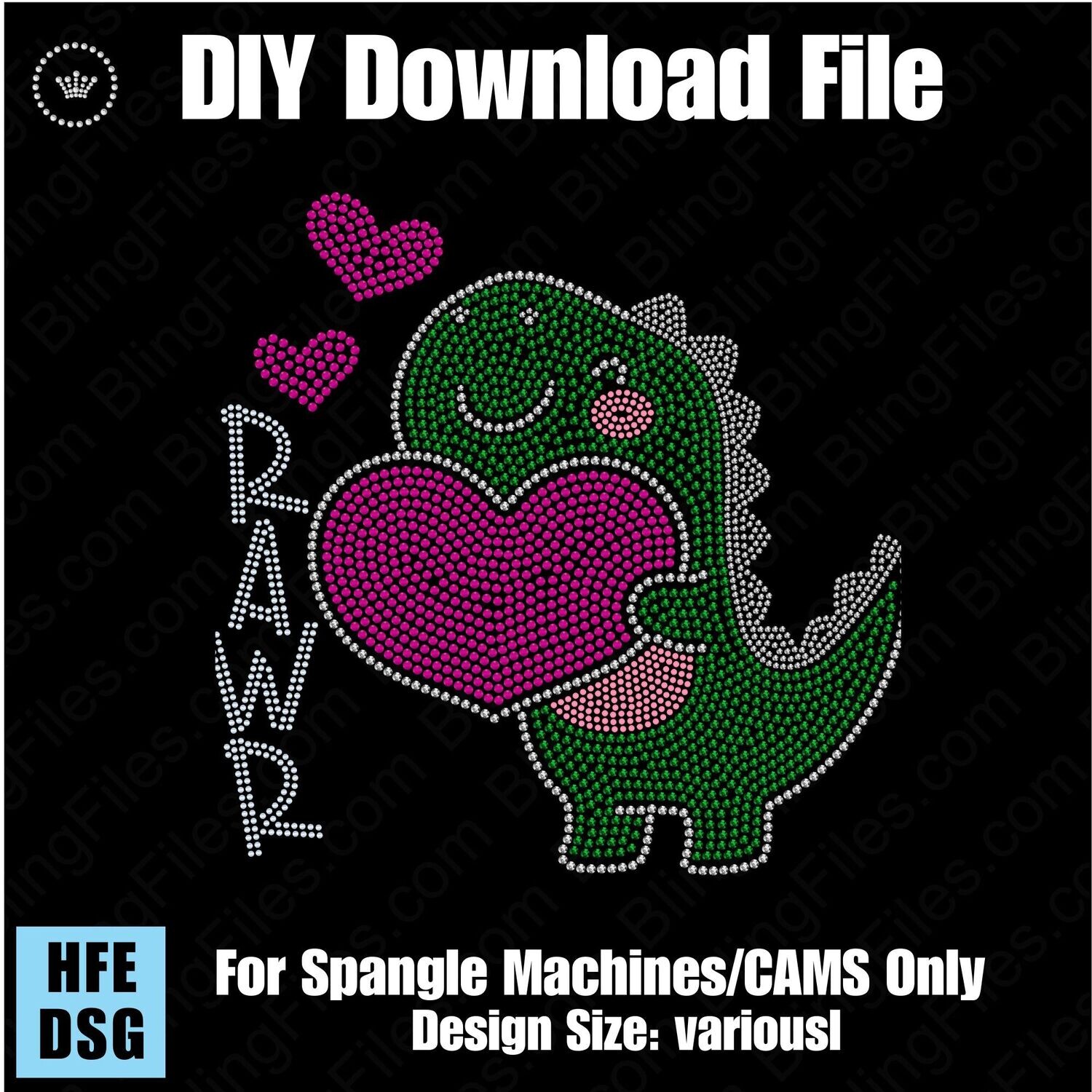 RAWR Dinosaur Download Files - CAMS/ProSpangle