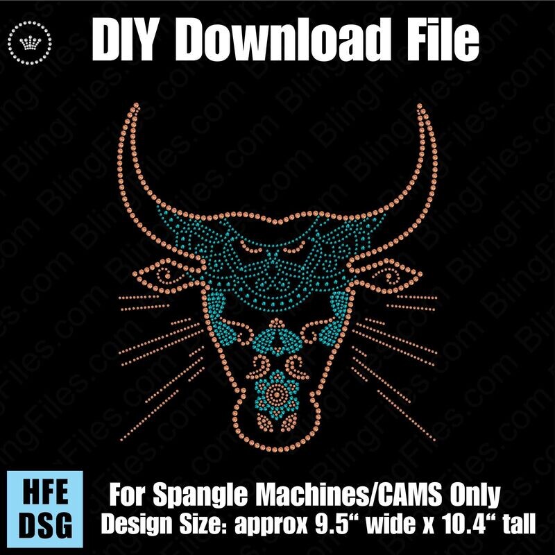 Steer with Mandala Fill - Download File CAMS/ProSpangle