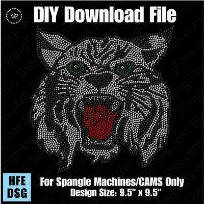 Wildcat Head Mascot Download File - CAMS/ProSpangle
