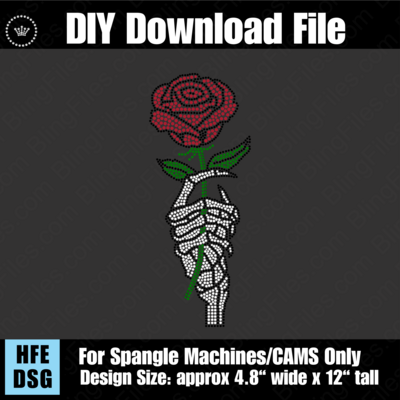Skeletal Hand Rose DSG Download File - CAMS/ProSpangle