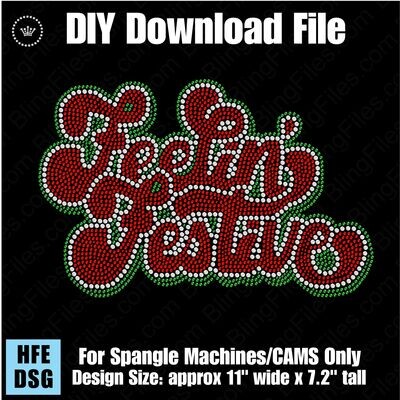Feelin' Festive Christmas Holiday Download File - CAMS/ProSpangle