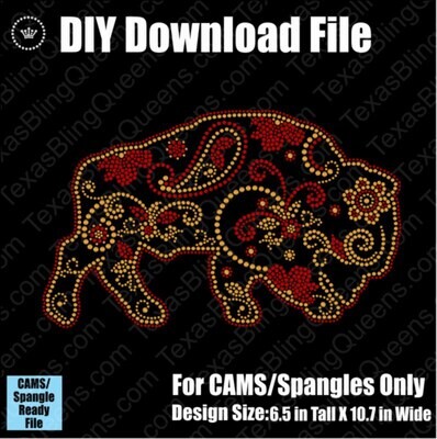 Buffalo Mandala Western Rodeo Download File - CAMS/ProSpangle
