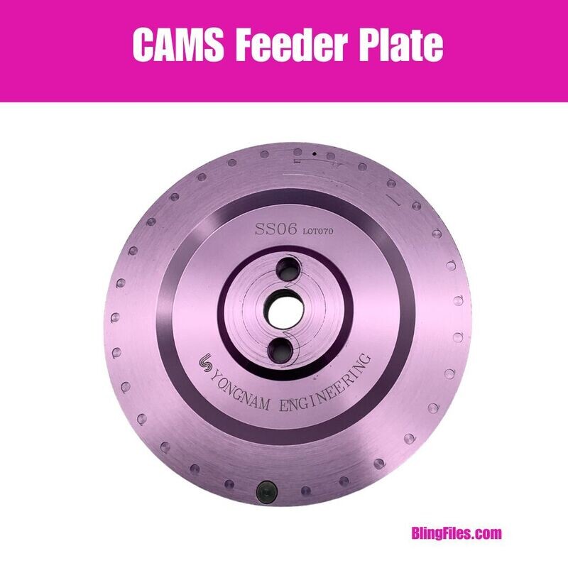 ss6 CAMS Rhinestone Feeder Plate Nailhead USED
