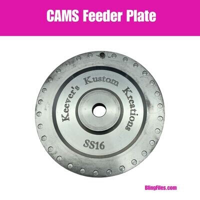ss16 CAMS Rhinestone Feeder Plate USED